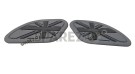 Royal Enfield GT and Interceptor 650 Rubber Tank Pad Pair Grey - SPAREZO